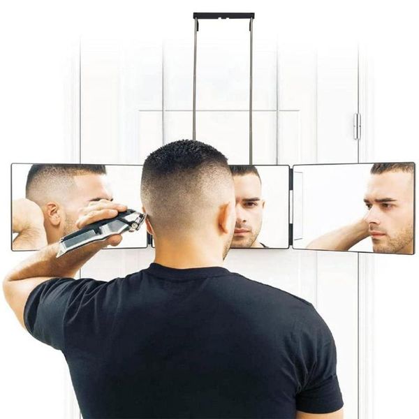 mirrors three-fold adjustable make up mirror trifold with led self hairdressing hair cutting styling haircut tool
mirrors three-fold adjustable make up mirror trifold with led self hairdressing hair cutting styling haircut tool