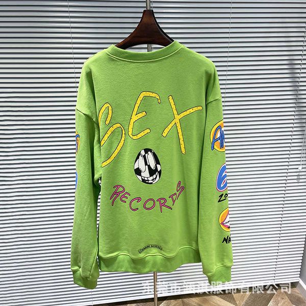 chaopai ch exclusive spring and autumn men's and women's fluorescent graffiti printed round neck sweater long sleeved t-shirt, Black
chaopai ch exclusive spring and autumn men's and women's fluorescent graffiti printed round neck sweater long sleeved t-shirt, Black