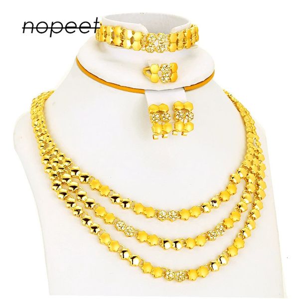 jewelry set dubai jewelry women's gold necklace earring ring bracelet bridal, Slivery;golden
jewelry set dubai jewelry women's gold necklace earring ring bracelet bridal, Slivery;golden