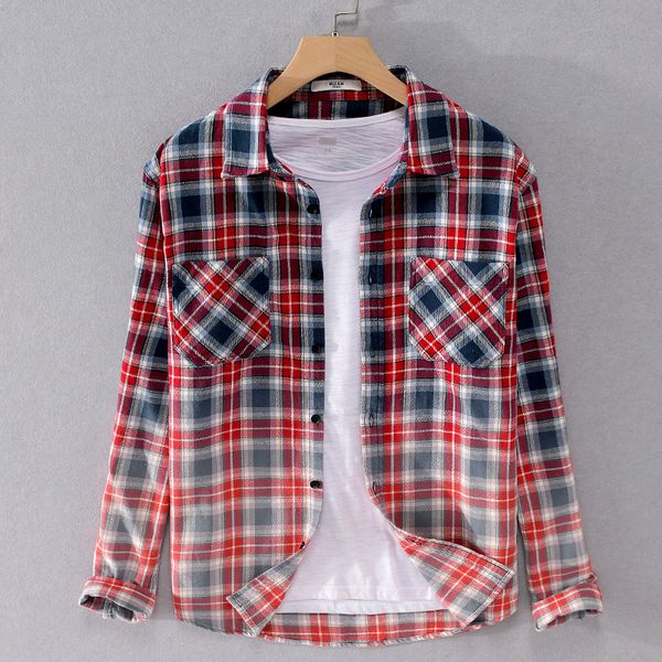 2021 new pure cotton long-sleeved brand autumn shirt comfortable gradient plaid for men fashion shirts male mg9p, White
2021 new pure cotton long-sleeved brand autumn shirt comfortable gradient plaid for men fashion shirts male mg9p, White