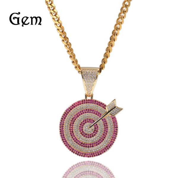 bangle micro zircon pendant hip hop necklace sports trend for men and women, Black 
bangle micro zircon pendant hip hop necklace sports trend for men and women, Black