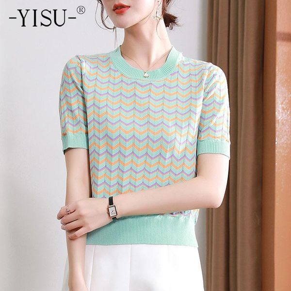 women's sweaters yisu women summer thin section sweater o-neck wave pattern female casual jumper shirt collar short sleeve knitted pull, White;black
women's sweaters yisu women summer thin section sweater o-neck wave pattern female casual jumper shirt collar short sleeve knitted pull, White;black