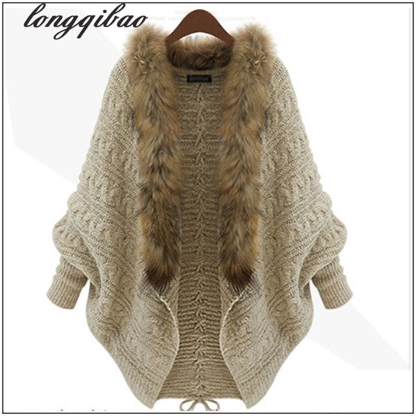in europe and united states women new solid colour fur collar from the manga jacket bat splicing sweater al7617 3wev, White;black 
in europe and united states women new solid colour fur collar from the manga jacket bat splicing sweater al7617 3wev, White;black