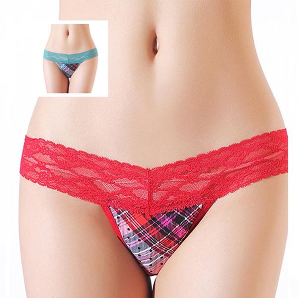 women's panties lace low waist elastic women plaid cotton underwear pink see through lingerie erotic cute thong, Black;pink
women's panties lace low waist elastic women plaid cotton underwear pink see through lingerie erotic cute thong, Black;pink