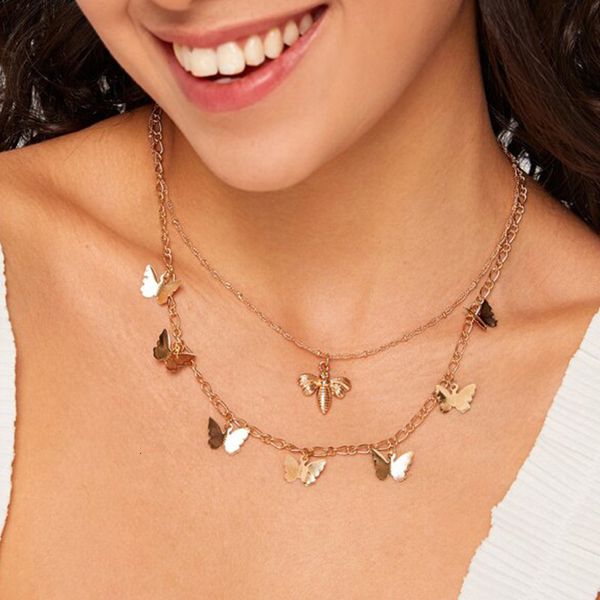 nz1597 forest temperament bee pendant clavicle chain sweet girl versatile butterfly necklace, Silver
nz1597 forest temperament bee pendant clavicle chain sweet girl versatile butterfly necklace, Silver