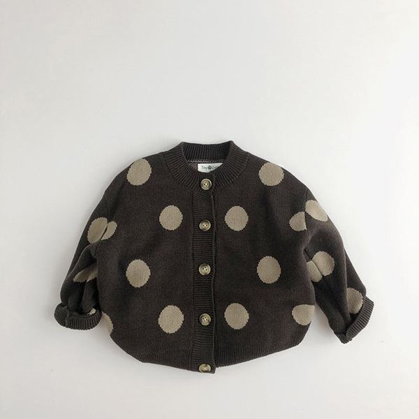 pullover children's cardigan 2021 autumn and winter simple polka dot boys girls literary knitted sweater, Blue
pullover children's cardigan 2021 autumn and winter simple polka dot boys girls literary knitted sweater, Blue