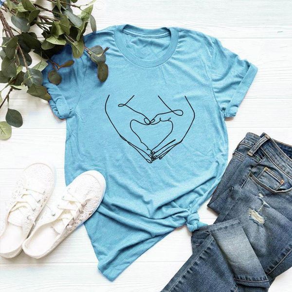 women's t-shirt womens cotton graphic tees female clothes streetwear woman oversized short sleeve shirts loveheart gesture printed, White
women's t-shirt womens cotton graphic tees female clothes streetwear woman oversized short sleeve shirts loveheart gesture printed, White