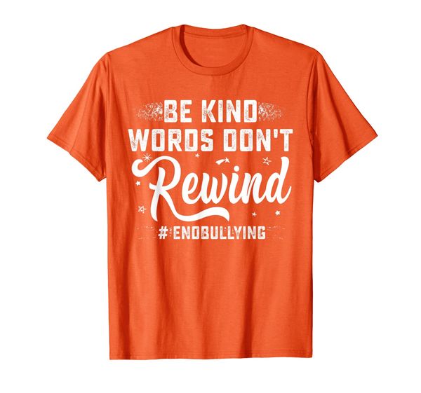 UNITY DAY Orange Tee Be Kind Words Don't Rewind Kindness T-Shirt, Mainly pictures
UNITY DAY Orange Tee Be Kind Words Don't Rewind Kindness T-Shirt, Mainly pictures