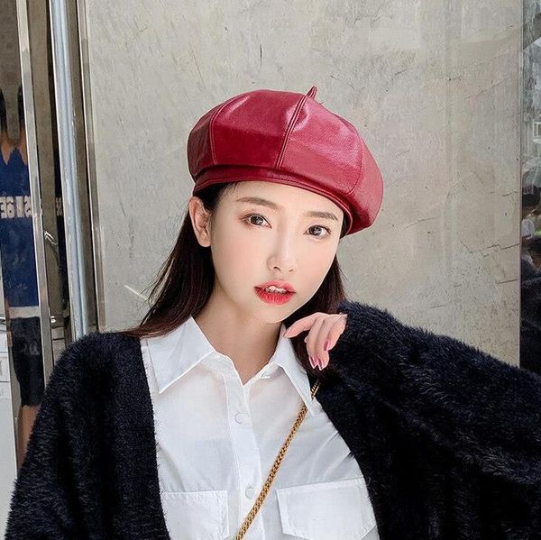 beanies black red lady vintage casual paris hat fashions winter warm flap cap faux leather solid beret french artist pu women
beanies black red lady vintage casual paris hat fashions winter warm flap cap faux leather solid beret french artist pu women