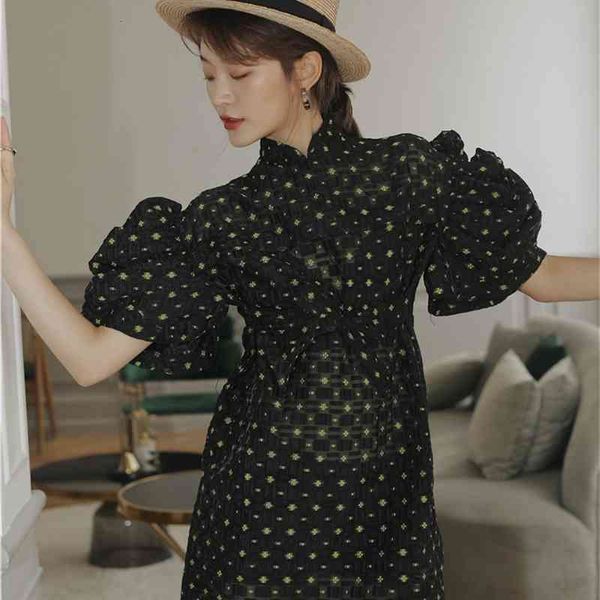 casual dresses vintage puff sleeve summer jacquard elegant women short mandarin collar mini black fashion lnax, Black;gray
casual dresses vintage puff sleeve summer jacquard elegant women short mandarin collar mini black fashion lnax, Black;gray