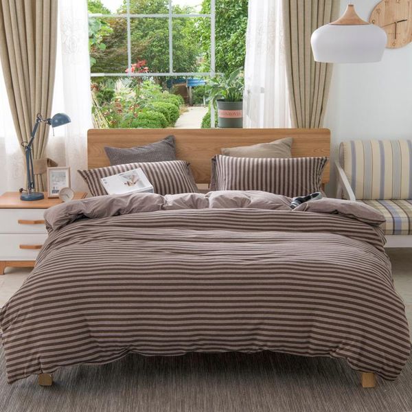 bedding sets 100% knitted cotton coffee grey striped duvet cover twin king size set fitted bed sheet breathable ultra soft
bedding sets 100% knitted cotton coffee grey striped duvet cover twin king size set fitted bed sheet breathable ultra soft