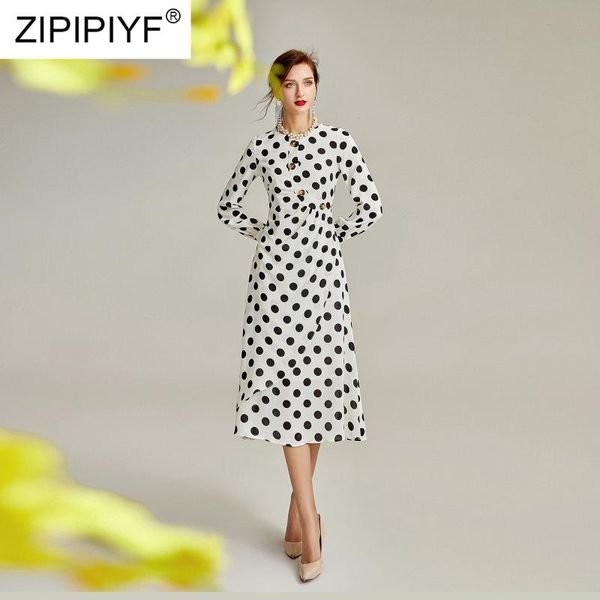 casual dresses 2021 spring women arrival dot dress o-neck blouse long sleeve high street fashion mid calf elegant slim y52, Black;gray
casual dresses 2021 spring women arrival dot dress o-neck blouse long sleeve high street fashion mid calf elegant slim y52, Black;gray