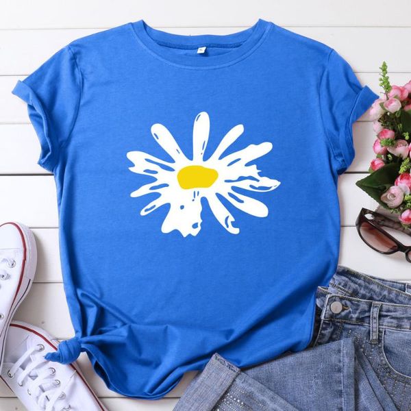 women's t-shirt 2021 clothes plus size woman tshirt flower print female o neck short sleeve 100%cotton summer vintage tees, White
women's t-shirt 2021 clothes plus size woman tshirt flower print female o neck short sleeve 100%cotton summer vintage tees, White
