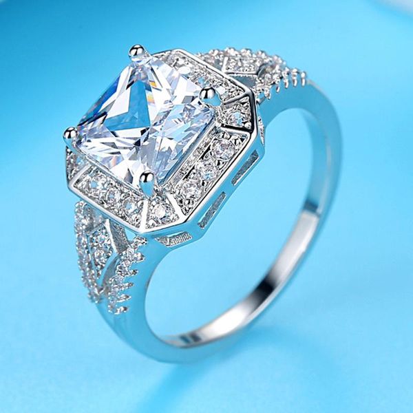 cluster rings fashion jewellery european creative copper classic men's square micro zircon female wedding ring for women vintag, Golden;silver
cluster rings fashion jewellery european creative copper classic men's square micro zircon female wedding ring for women vintag, Golden;silver