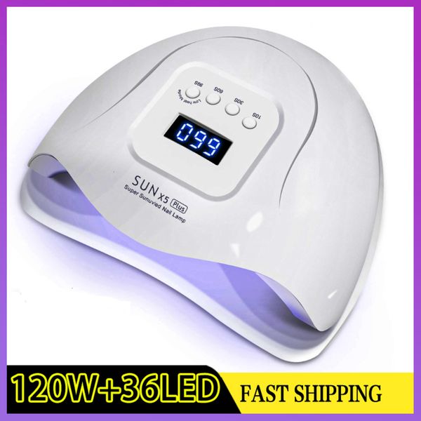 sun x5 plus 120w nail dual light 45led new quick dry gel dryer professional auto manicure lamp
sun x5 plus 120w nail dual light 45led new quick dry gel dryer professional auto manicure lamp