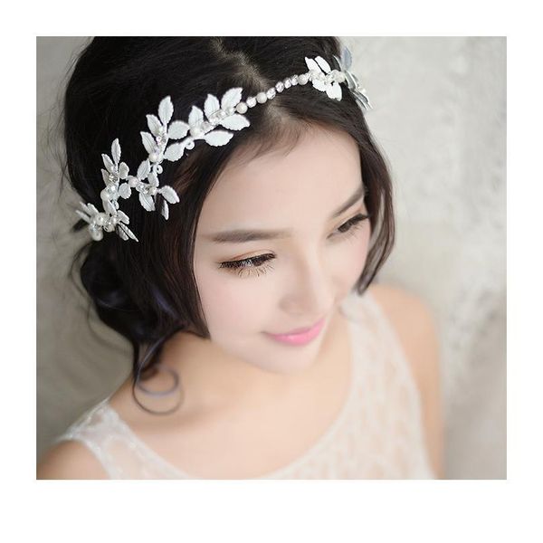 handmade pearl/white metal leaf wedding bridal headbands for women vine head chain hair ornaments bride hair jewelry acc qylqmh, Silver
handmade pearl/white metal leaf wedding bridal headbands for women vine head chain hair ornaments bride hair jewelry acc qylqmh, Silver