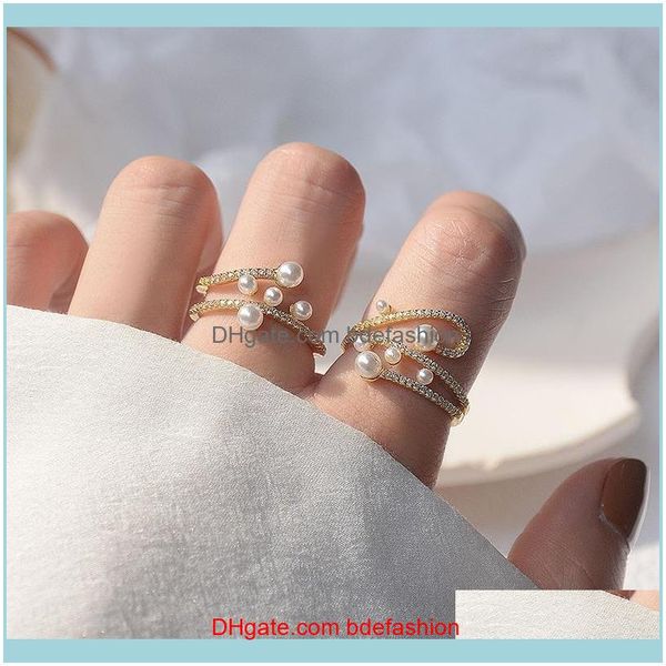 jewelrydelicate jewelry 14k real gold plated adjustable crystal rings for women luxury pearl engagement cluster drop delivery 2021 1clsm, Golden;silver
jewelrydelicate jewelry 14k real gold plated adjustable crystal rings for women luxury pearl engagement cluster drop delivery 2021 1clsm, Golden;silver