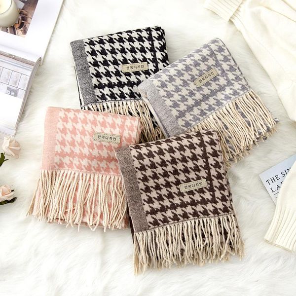 scarves letter double-sided houndstooth korean scarf thickened in winter for men and women long multifunctional shawl student, Blue;gray
scarves letter double-sided houndstooth korean scarf thickened in winter for men and women long multifunctional shawl student, Blue;gray