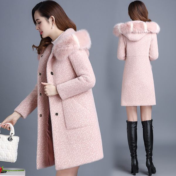 2021 new collar thicken parka women long jackets faux fur coat female woolen coats winter jacket pp251 idz9, Black
2021 new collar thicken parka women long jackets faux fur coat female woolen coats winter jacket pp251 idz9, Black