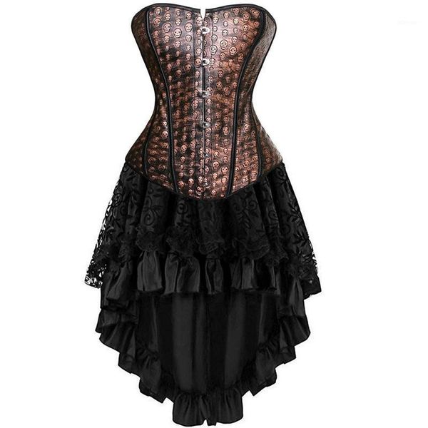 bustiers & corsets leather corset dress skull bustier skirt set overbust corselet burlesque gothic vintage plus size halloween cos, Black;white
bustiers & corsets leather corset dress skull bustier skirt set overbust corselet burlesque gothic vintage plus size halloween cos, Black;white