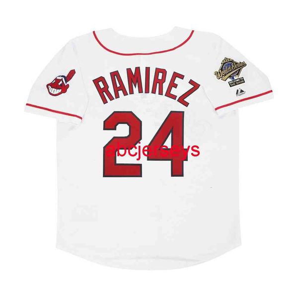 custom sewing manny ramirez 1995 home white world series jersey men women youth kids baseball jersey xs-6xl, Black
custom sewing manny ramirez 1995 home white world series jersey men women youth kids baseball jersey xs-6xl, Black