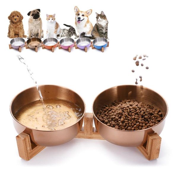 cat bowls & feeders pet bowl stainless steel and dog with wooden stand food water feeder puppy feeding
cat bowls & feeders pet bowl stainless steel and dog with wooden stand food water feeder puppy feeding