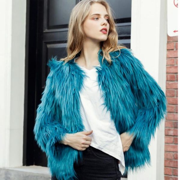 women's fur & faux 2021 autumn winter fashion women wool long hair imitation hairy coat jacket plus size 4xl, Black
women's fur & faux 2021 autumn winter fashion women wool long hair imitation hairy coat jacket plus size 4xl, Black