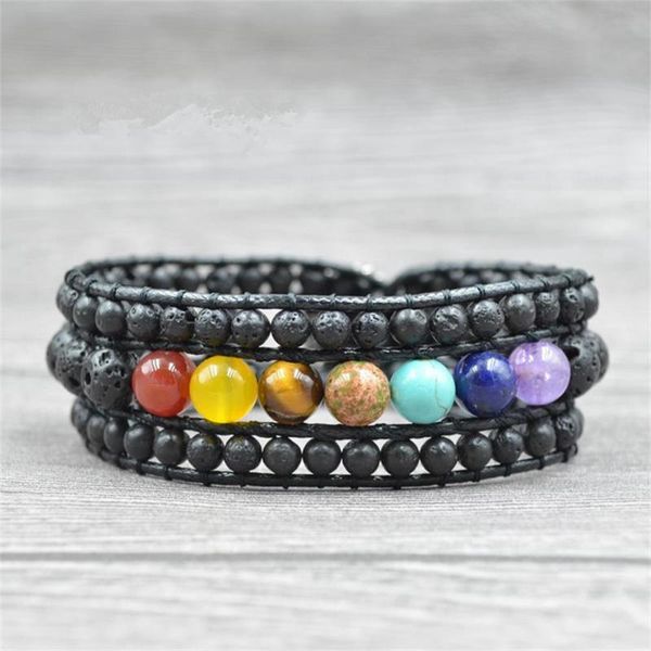 tennis bracelet 7 color beads chakra beaded leather wrap handmade bohemian ethnic style cuff wrist chain, Golden;silver
tennis bracelet 7 color beads chakra beaded leather wrap handmade bohemian ethnic style cuff wrist chain, Golden;silver