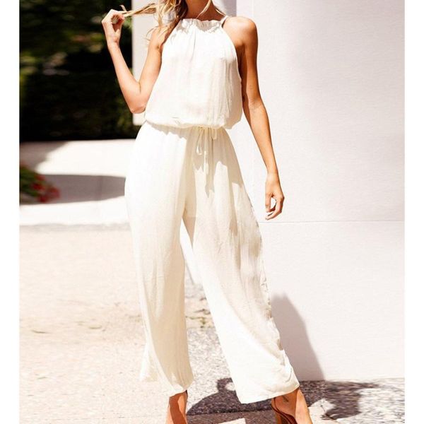 women's jumpsuits & rompers 2021 solid lace up sleeveless summer jumpsuit hollow out wide leg pockets women loose casual overalls, Black;white
women's jumpsuits & rompers 2021 solid lace up sleeveless summer jumpsuit hollow out wide leg pockets women loose casual overalls, Black;white