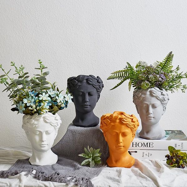 vases greek flower pot goddess statue portrait vase for decoration head ornament home decor flowers
vases greek flower pot goddess statue portrait vase for decoration head ornament home decor flowers