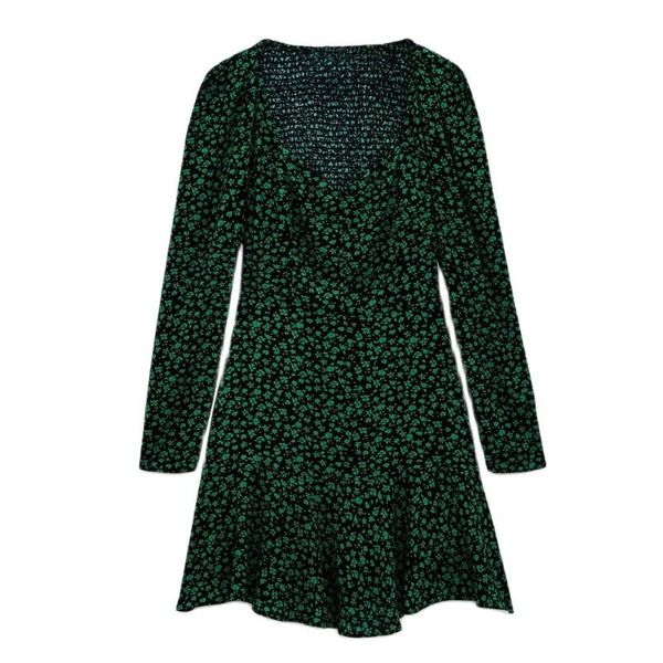 casual dresses spring and summer slim square collar flower print mini dress, Black;gray
casual dresses spring and summer slim square collar flower print mini dress, Black;gray