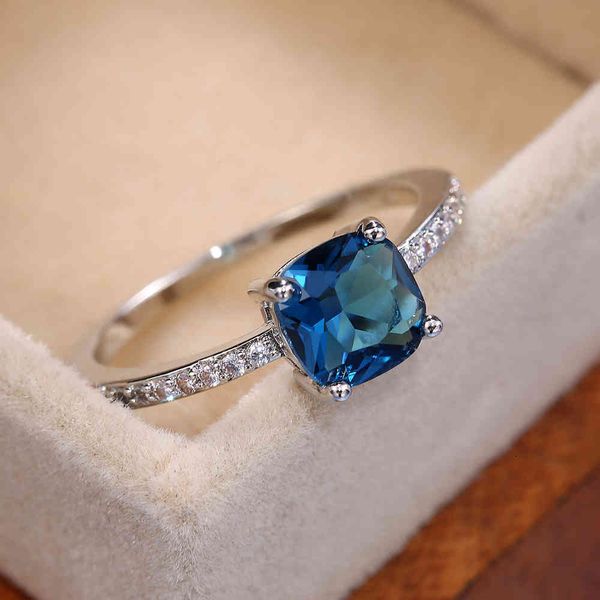 love ring huitan square blue series stone women s simple minimalist pinky accessories band elegant engagement jewelry s, Slivery;golden
love ring huitan square blue series stone women s simple minimalist pinky accessories band elegant engagement jewelry s, Slivery;golden