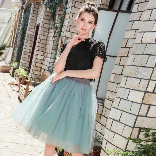 skirts 7 layer 60cm tulle skirt women summer a-line midi female high waist tutu pleated for school sun, Black
skirts 7 layer 60cm tulle skirt women summer a-line midi female high waist tutu pleated for school sun, Black