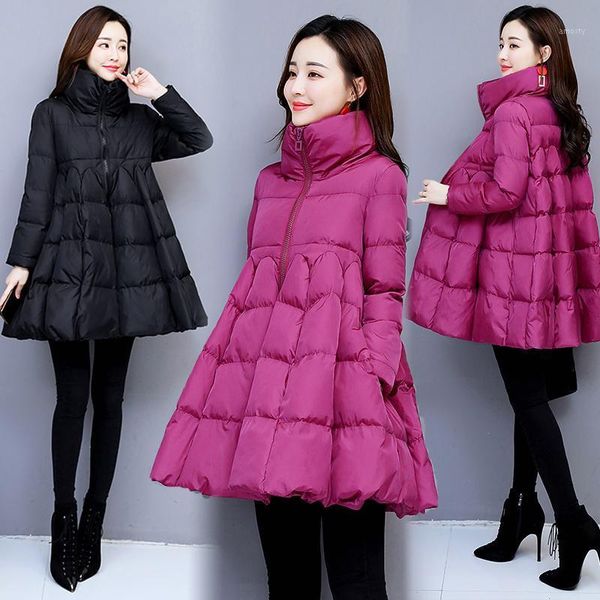 women's down & parkas fashion brand stand-collar cotton jacket korean loose long-sleeve overcoat warm thicken female coat solid casual, Black
women's down & parkas fashion brand stand-collar cotton jacket korean loose long-sleeve overcoat warm thicken female coat solid casual, Black
