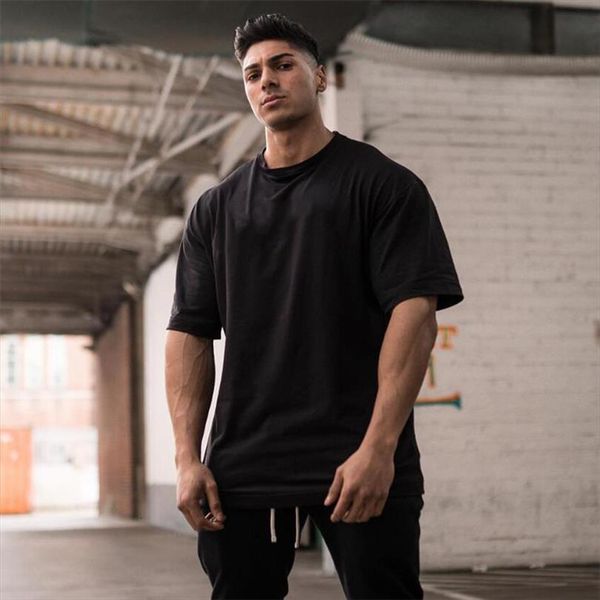 oversized dropped shoulder mens t shirt short sleeve summer korean style loose men male tee cotton, White;black
oversized dropped shoulder mens t shirt short sleeve summer korean style loose men male tee cotton, White;black