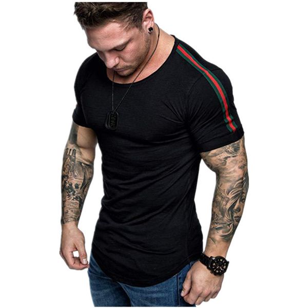 summer new trend large shoulder splicing design t-shirt short sleeve men's wear, White;black
summer new trend large shoulder splicing design t-shirt short sleeve men's wear, White;black