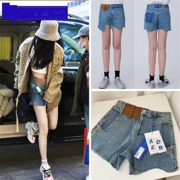 women's jeans ader error summer irregular denim shorts 21 years style thin high waist straight pants, Blue
women's jeans ader error summer irregular denim shorts 21 years style thin high waist straight pants, Blue