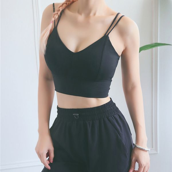 2021 new yoga vest women athletic fitness workout sport tank gym running training shirts fashion seamless push up bra, Black
2021 new yoga vest women athletic fitness workout sport tank gym running training shirts fashion seamless push up bra, Black