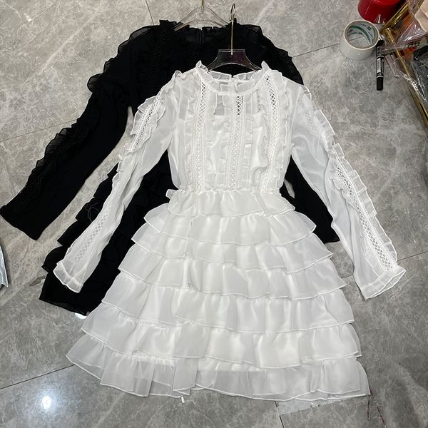 2021 Spring Fresh Arrivals Solid Waist High Sleeve Long Round Collar Chiffon Lotus Leaf Dressed 7vvh, Black;gray
2021 Spring Fresh Arrivals Solid Waist High Sleeve Long Round Collar Chiffon Lotus Leaf Dressed 7vvh, Black;gray