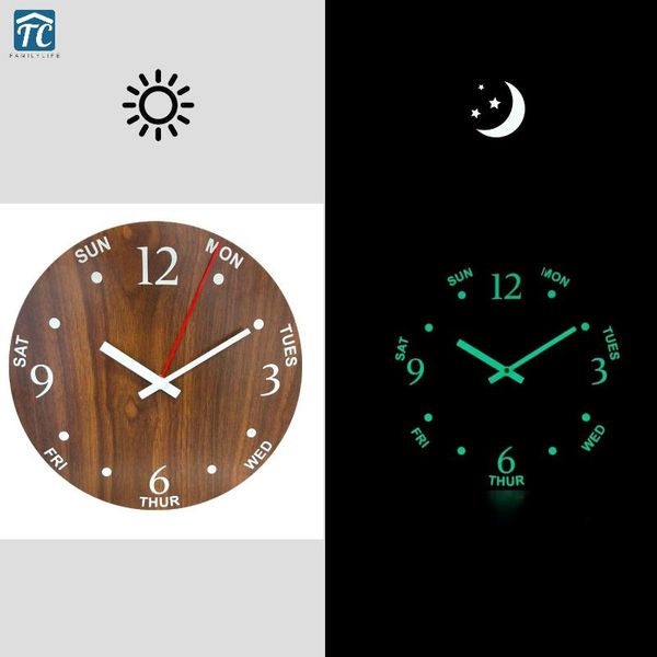 wall clocks 12 inch wooden luminous clock silent night lights nordic living room week display simple quartz modern brief digital number
wall clocks 12 inch wooden luminous clock silent night lights nordic living room week display simple quartz modern brief digital number