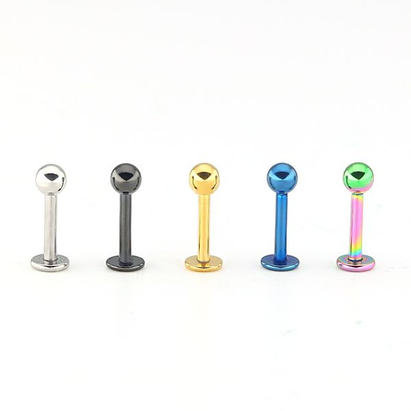 surgical steel lip stud labret ring nail body piercing jewelry ear tragus flat cartilage 16g 3mm ball gold earring, Silver
surgical steel lip stud labret ring nail body piercing jewelry ear tragus flat cartilage 16g 3mm ball gold earring, Silver
