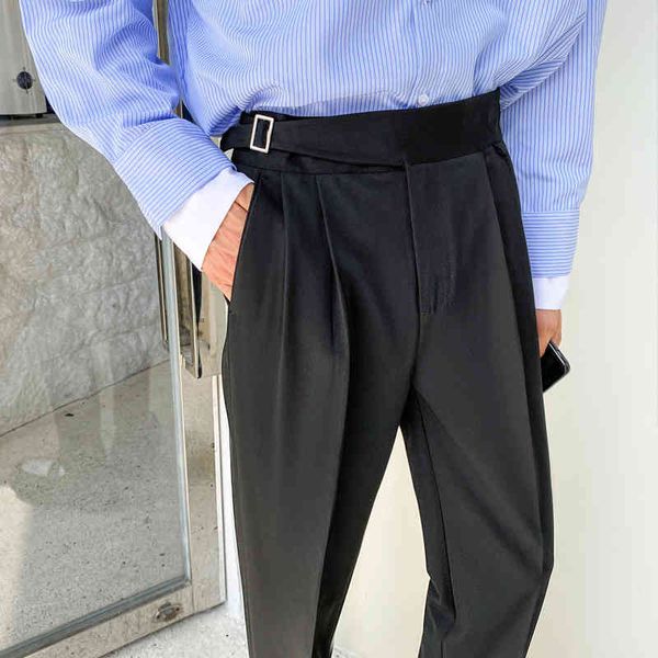 men's pants korean men suit casual business dress fashion belt office social streetwear wedding trousers pantalon homme 649h, Black
men's pants korean men suit casual business dress fashion belt office social streetwear wedding trousers pantalon homme 649h, Black