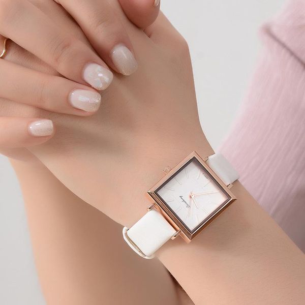 wristwatches square women watches leather band watch quartz ladies dress clock drop, Slivery;brown
wristwatches square women watches leather band watch quartz ladies dress clock drop, Slivery;brown