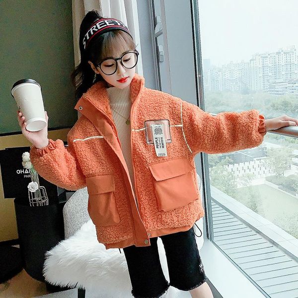 girls' lamb wool thickened coat 2021 new arrival children's western style quilted autumn and winter clothing, Blue;gray
girls' lamb wool thickened coat 2021 new arrival children's western style quilted autumn and winter clothing, Blue;gray