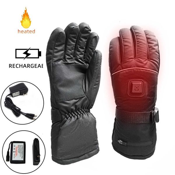 switch control ce certified 7.4v 2200mah rechargeable lithium polymer heated cycling gloves with touch screen, Blue;gray