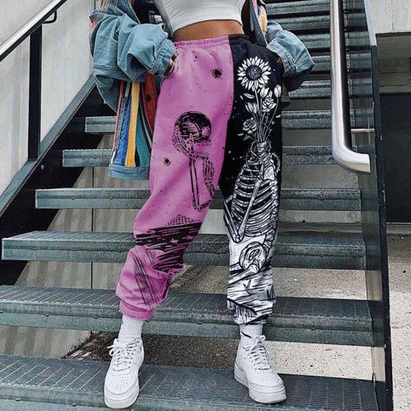 women's pants & capris skull printed joggers women plus size 4xl casual loose streetwear fashion female 2021 autumn for, Black;white
women's pants & capris skull printed joggers women plus size 4xl casual loose streetwear fashion female 2021 autumn for, Black;white
