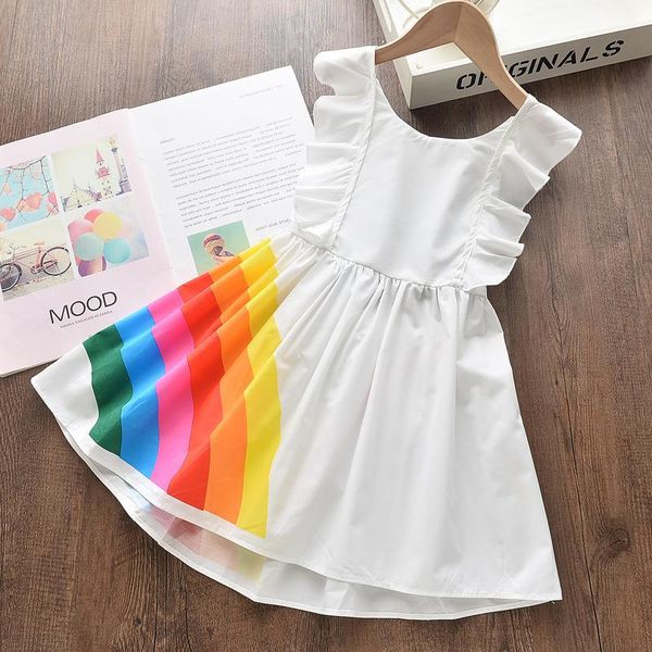 girl's dresses 2021 summer girls' dress rainbow pattern backless bow flounced sleeve princess, Red;yellow
girl's dresses 2021 summer girls' dress rainbow pattern backless bow flounced sleeve princess, Red;yellow