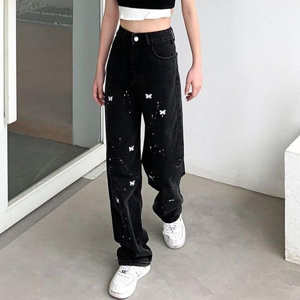 women's jeans y2k wide leg pants butterfly print harajuku pant women streetwear autumn sweatpants clothing, Blue
women's jeans y2k wide leg pants butterfly print harajuku pant women streetwear autumn sweatpants clothing, Blue