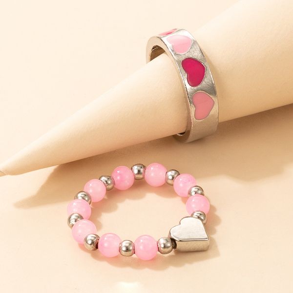 2pcs/set bohemia geometric handmade beaded rings for woman fashion love heart dripping oil silver color chunky rings jewelry
2pcs/set bohemia geometric handmade beaded rings for woman fashion love heart dripping oil silver color chunky rings jewelry