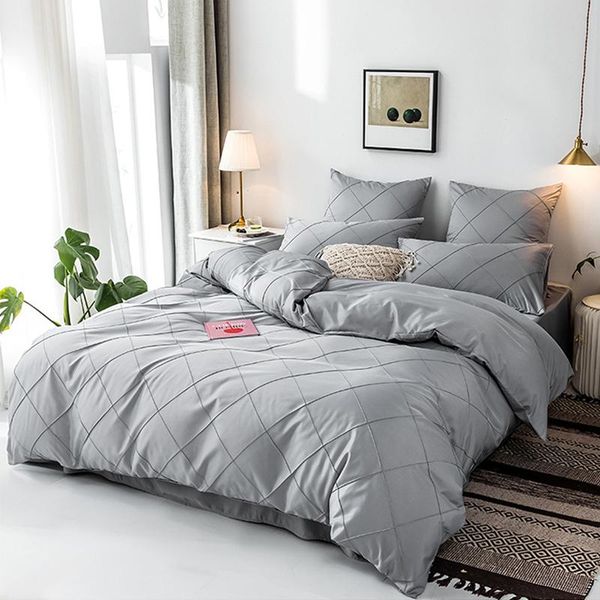 bedding sets simple set soft king duvet cover pillowcase 2/3pcs line decoration embroidery home textile
bedding sets simple set soft king duvet cover pillowcase 2/3pcs line decoration embroidery home textile